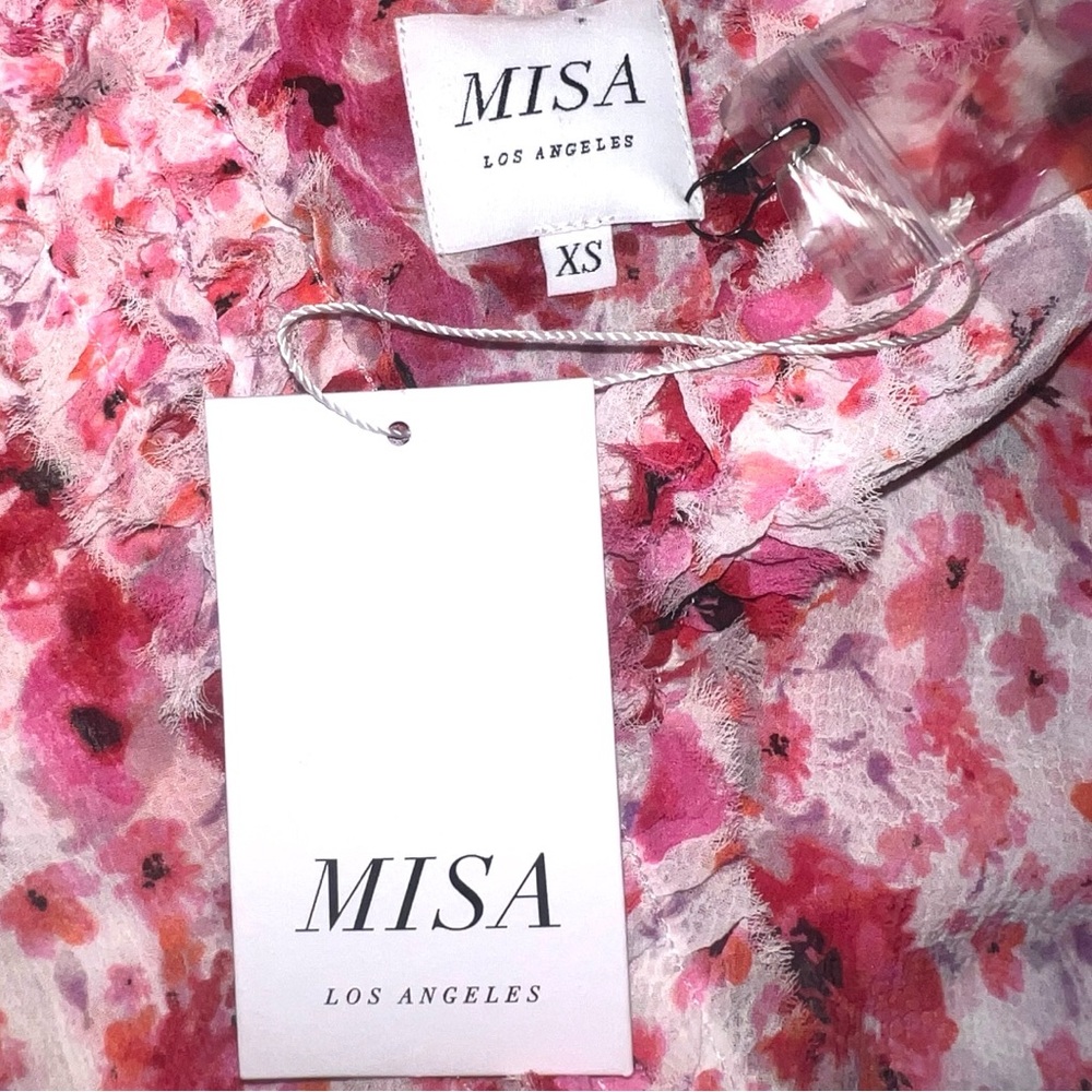 NEW MISA Aurelie Ruffled Maxi Dress Size XS - Picture 4 of 5
